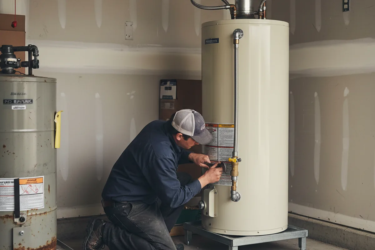 Water heater and shutoff valve replacement in Yellow Springs